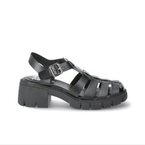 Madden Nyc Women's Black Chunky Sandals